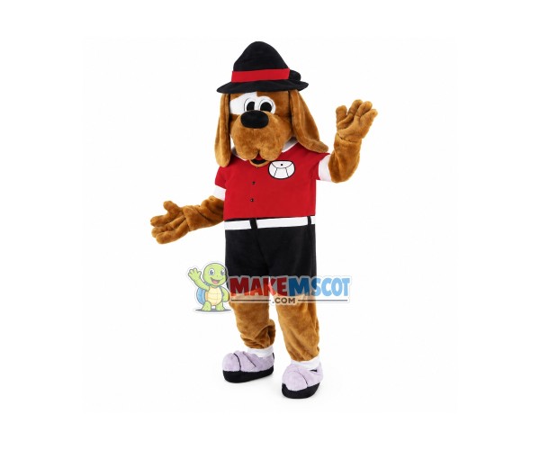 Lovely Hound Dog Mascot Costume Fancy Dress Outfit Lovely Hound Dog Mascot Costume Fancy Dress Outfit