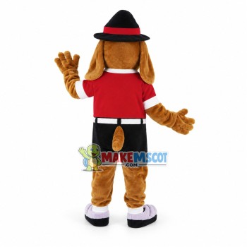 Lovely Hound Dog Mascot Costume Fancy Dress Outfit Lovely Hound Dog Mascot Costume Fancy Dress Outfit