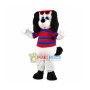 Cute White Dog Mascot Costume Fancy Dress Outfit