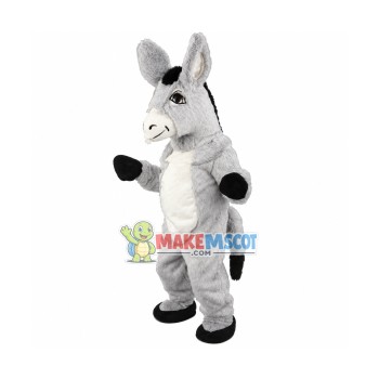 Long Plush Grey Donkey Mascot Costume Long Plush Grey Donkey Mascot Costume