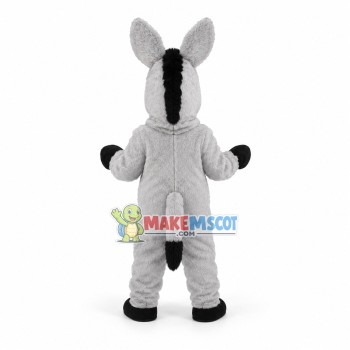 Long Plush Grey Donkey Mascot Costume Long Plush Grey Donkey Mascot Costume