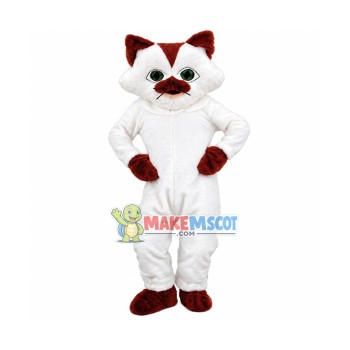 White Cat Mascot Costume White Cat Mascot Costume