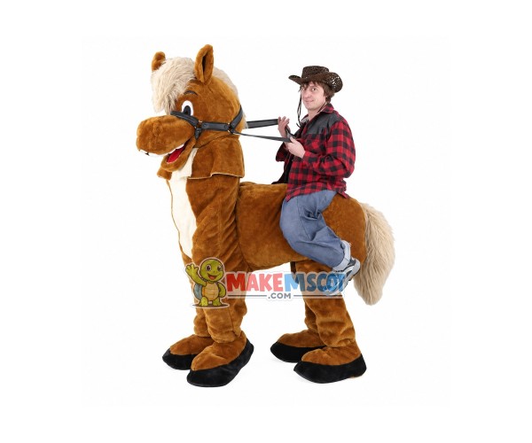 Carry Me Ride On Brown Horse Costume Animal Funny Pants Novelty For 2 Person Carry Me Ride On Brown Horse Costume Animal Funny Pants Novelty For 2 Person