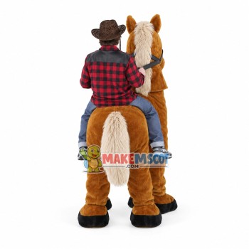 Carry Me Ride On Brown Horse Costume Animal Funny Pants Novelty For 2 Person Carry Me Ride On Brown Horse Costume Animal Funny Pants Novelty For 2 Person