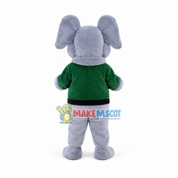 Fierce Gray Elephant Mascot Costume Fancy Dress Outfit Fierce Gray Elephant Mascot Costume Fancy Dress Outfit
