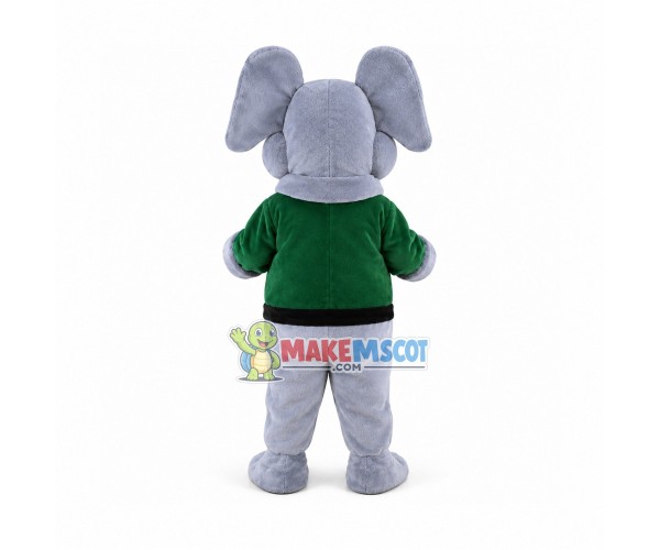 Fierce Gray Elephant Mascot Costume Fancy Dress Outfit Fierce Gray Elephant Mascot Costume Fancy Dress Outfit