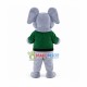 Fierce Gray Elephant Mascot Costume Fancy Dress Outfit Fierce Gray Elephant Mascot Costume Fancy Dress Outfit