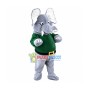 Fierce Gray Elephant Mascot Costume Fancy Dress Outfit	