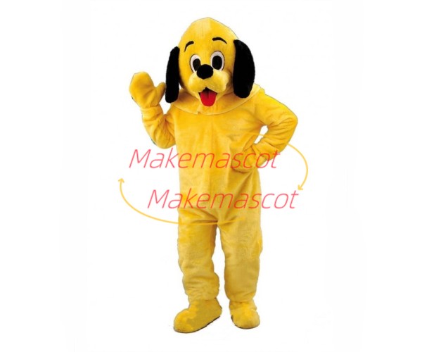 Lovely Yellow Hound Mascot Costume Lovely Yellow Hound Mascot Costume