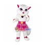 Lovely Beautiful White Cat Girl Mascot Costume 