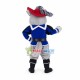 Cavalier Grey Cat Long Fur Mascot Costume 