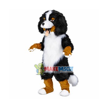 Lovely Bernese Mountain Dog Mascot Costume 