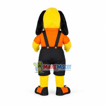 Yellow Dog Mascot Costume Fancy Dress Outfit