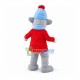 Happy Gray Mouse Long Fur Mascot Costume Fancy Dress Outfit Happy Gray Mouse Long Fur Mascot Costume Fancy Dress Outfit