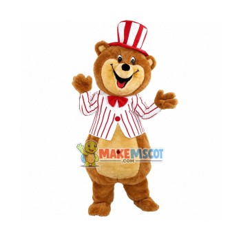Lovely American Brown Bear Mascot Costume Fancy Dress Outfit