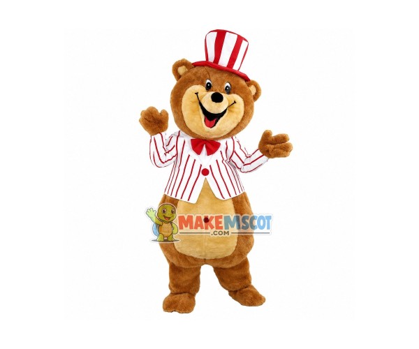 Lovely American Brown Bear Mascot Costume Fancy Dress Outfit Lovely American Brown Bear Mascot Costume Fancy Dress Outfit