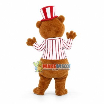 Lovely American Brown Bear Mascot Costume Fancy Dress Outfit Lovely American Brown Bear Mascot Costume Fancy Dress Outfit