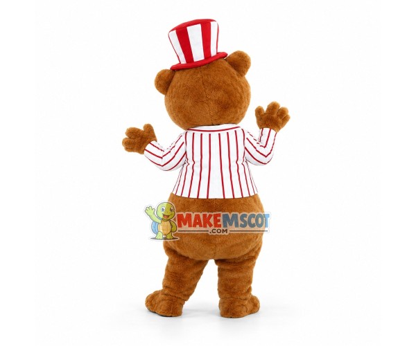 Lovely American Brown Bear Mascot Costume Fancy Dress Outfit Lovely American Brown Bear Mascot Costume Fancy Dress Outfit