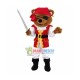 Lovely Pirate Brown Bear Mascot Costume Lovely Pirate Brown Bear Mascot Costume