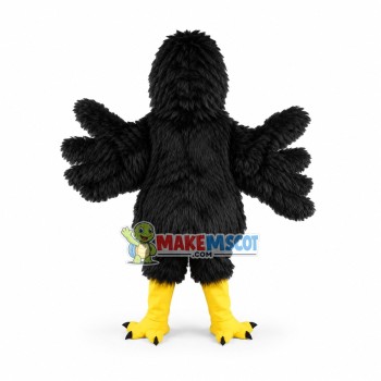 Screaming Raven Long Fur Mascot Costume Screaming Raven Long Fur Mascot Costume