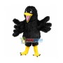 Screaming Raven Long Fur Mascot Costume 
