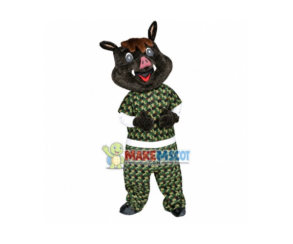 Lovely Black Wild Boar Mascot Adult Costume Lovely Black Wild Boar Mascot Adult Costume