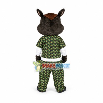 Lovely Black Wild Boar Mascot Adult Costume	