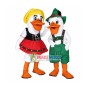 Fenarreco Fritz Duck & Frida Duck Mascot Adult Costume 