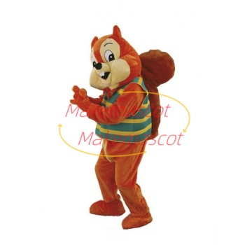 Orange Squirrel Mascot Costume Fancy Dress Outfit Orange Squirrel Mascot Costume Fancy Dress Outfit