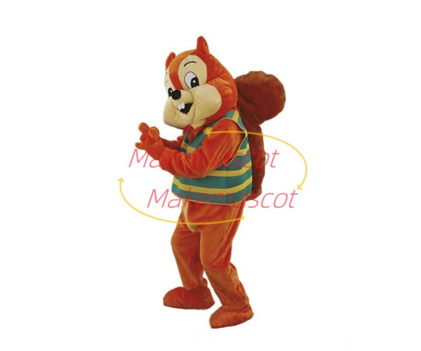 Orange Squirrel Mascot Costume Fancy Dress Outfit Orange Squirrel Mascot Costume Fancy Dress Outfit