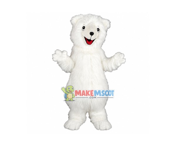 Lovely Polar Bear Mascot Costume Lovely Polar Bear Mascot Costume