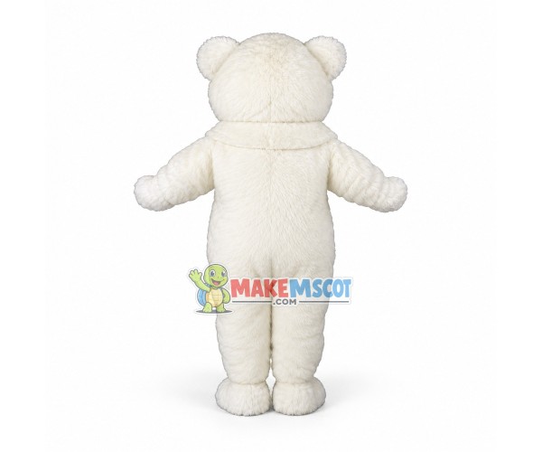 Long Plush White Bear Mascot Costume Long Plush White Bear Mascot Costume