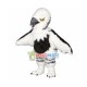 Baby Eagle Long Fur Mascot Costume Baby Eagle Long Fur Mascot Costume