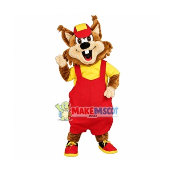 Happy Squirrel Mascot Costume Fancy Dress Outfit Happy Squirrel Mascot Costume Fancy Dress Outfit