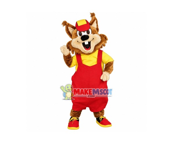 Happy Squirrel Mascot Costume Fancy Dress Outfit Happy Squirrel Mascot Costume Fancy Dress Outfit