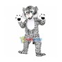 White Tiger Mascot Costume