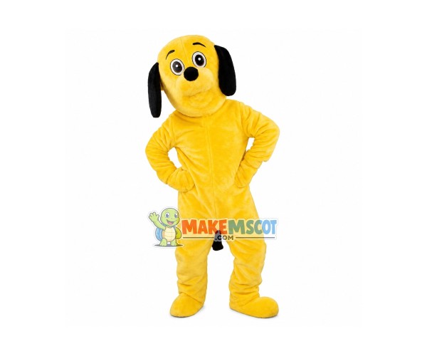 Yellow Dog Mascot Costume Yellow Dog Mascot Costume