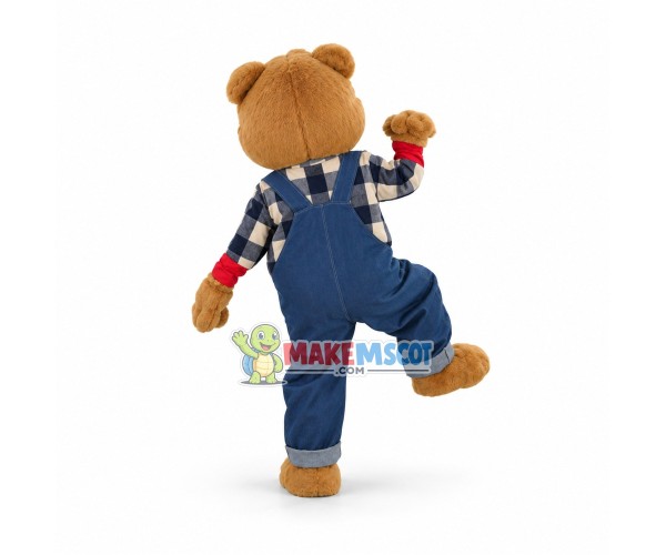 Brown Bear Mascot Costume Fancy Dress Outfit	