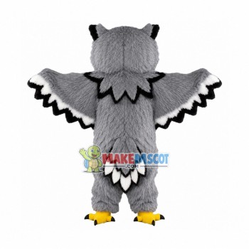 Grey Owl Long Fur Mascot Costume Grey Owl Long Fur Mascot Costume
