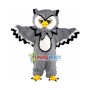 Grey Owl Long Fur Mascot Costume