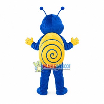 Lovely Blue Snail Mascot Costume Lovely Blue Snail Mascot Costume