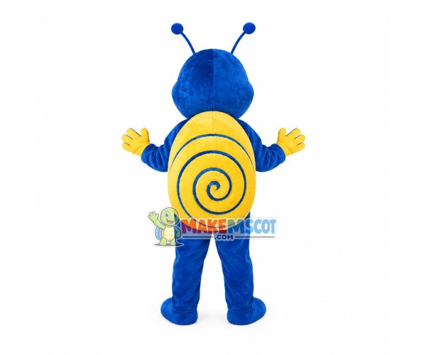 Lovely Blue Snail Mascot Costume Lovely Blue Snail Mascot Costume