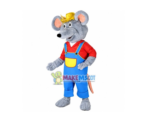 Grey Rat Mascot Costume Fancy Dress Outfit Grey Rat Mascot Costume Fancy Dress Outfit