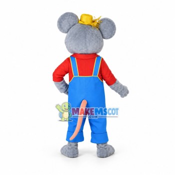 Grey Rat Mascot Costume Fancy Dress Outfit Grey Rat Mascot Costume Fancy Dress Outfit