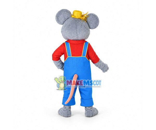 Grey Rat Mascot Costume Fancy Dress Outfit Grey Rat Mascot Costume Fancy Dress Outfit