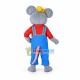 Grey Rat Mascot Costume Fancy Dress Outfit Grey Rat Mascot Costume Fancy Dress Outfit