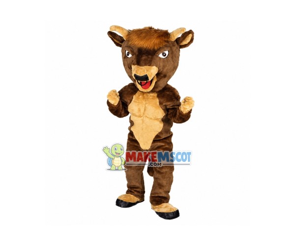 Power Bull Mascot Costume Power Bull Mascot Costume