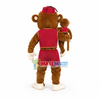 Circus Monkey Mascot Costume Circus Monkey Mascot Costume