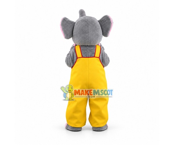 Cute Grey Elephant Mascot Costume Fancy Dress Outfit Cute Grey Elephant Mascot Costume Fancy Dress Outfit