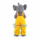 Cute Grey Elephant Mascot Costume Fancy Dress Outfit Cute Grey Elephant Mascot Costume Fancy Dress Outfit